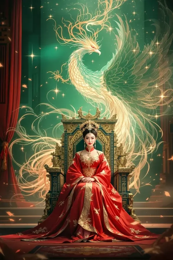 短剧《皇后她不欲谋》竖版封面海报